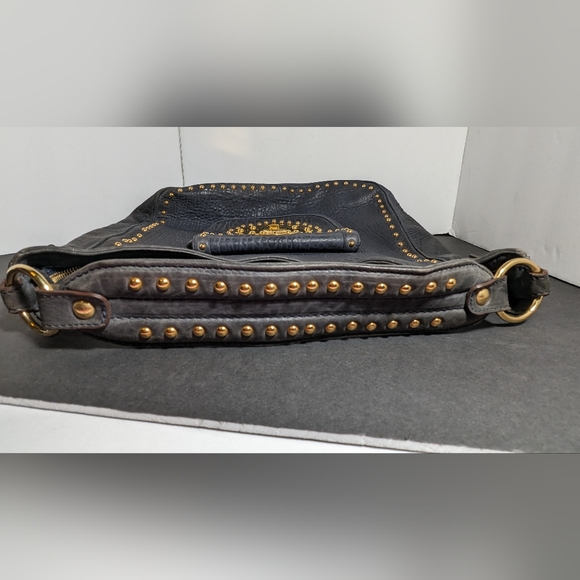 Emilio Pucci Studded hobo leather handbag - Picture 7 of 11